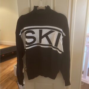 Black & White Ski Sweater